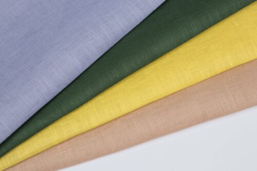 Wholesale 100% Pure Linen 125gsm Flax Textile Plain Dyed Fabric for Eco-Friendly Spring/Summer Clothing Bedding Curtains